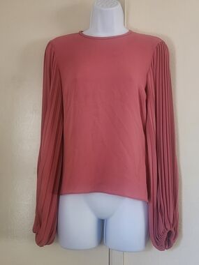 Express Women's Puff  Long-Sleeve Blouse - Dusty Rose